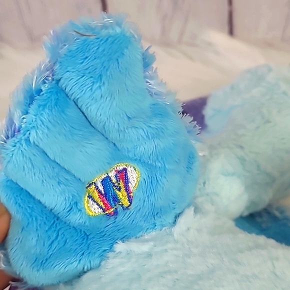 Retired GANZ Webkinz Blufadoodle Bird Blue Peacock Stuffed Animal Plush Toy 11" - Picture 14 of 17